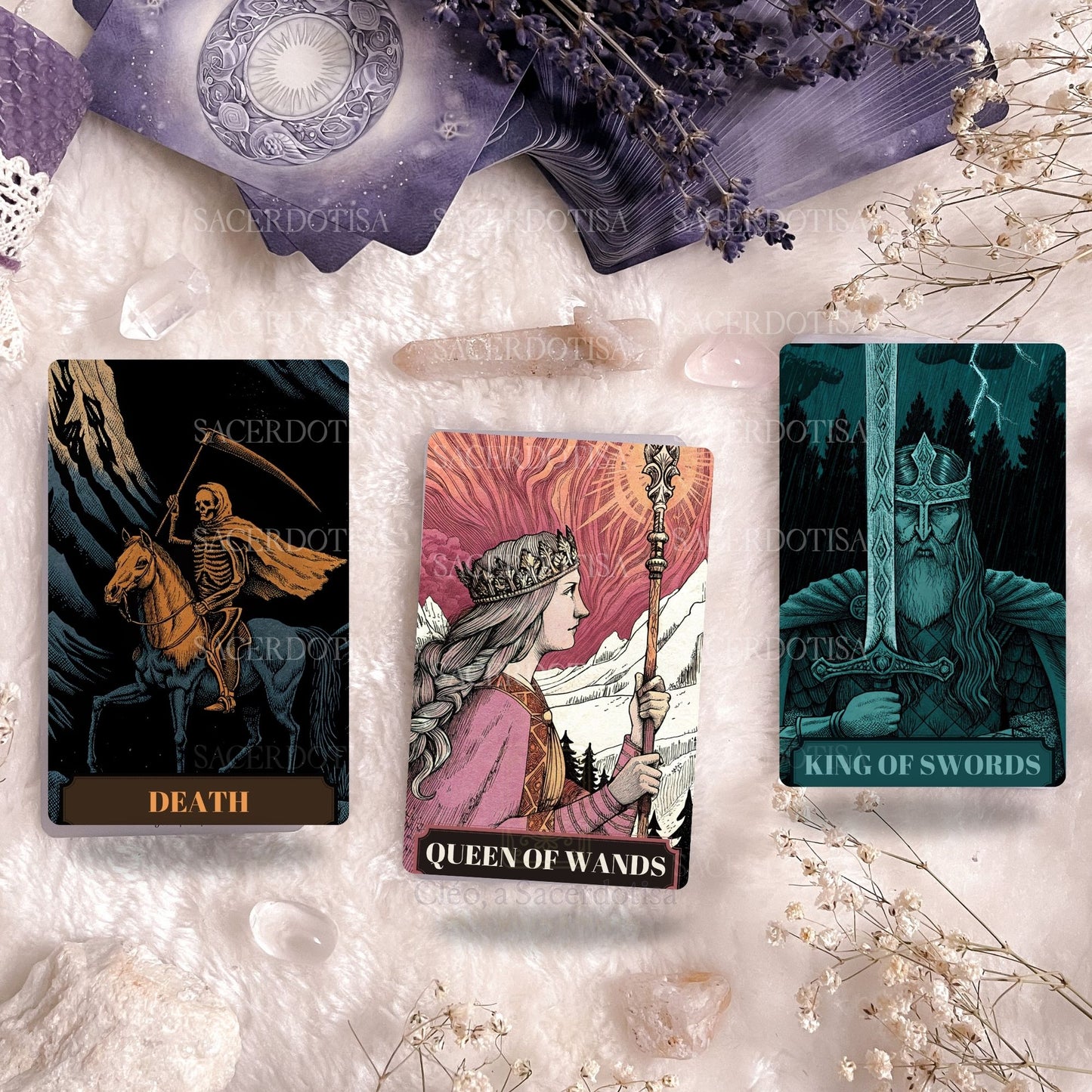 Deck para tarot digital para impressão Narco