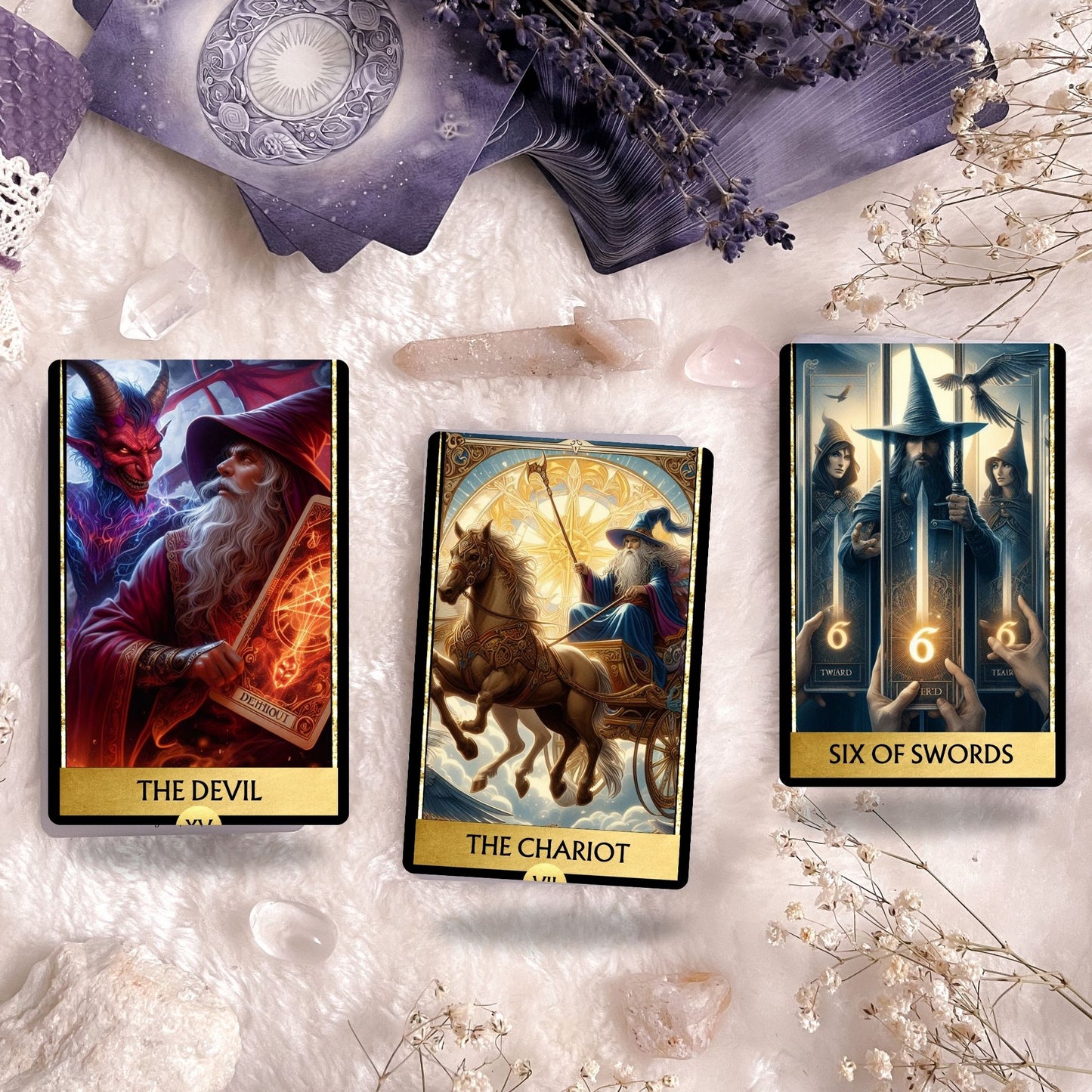 Deck para tarot digital para impressão