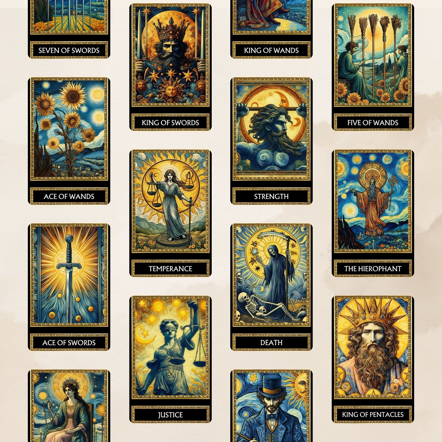 Deck Tarot Van Gogh digital