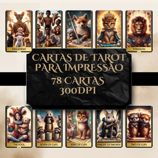 Deck para tarot digital ANIMAIS