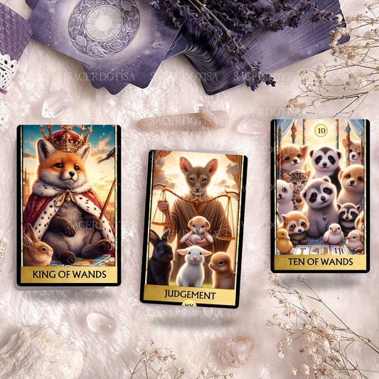 Deck para tarot digital ANIMAIS