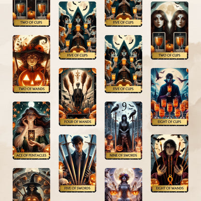 DECK TAROT HELLOWEM  DIGITAL 78 CARTAS