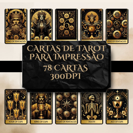 Deck tarot digital Gold Black