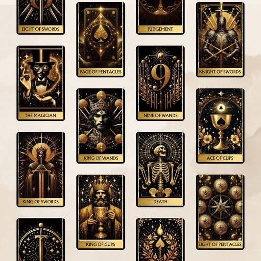 Deck tarot digital Gold Black