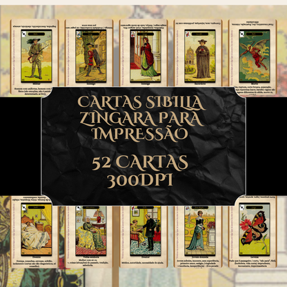 Deck para tarot digital SIBILLA ZINGARA com descrição
