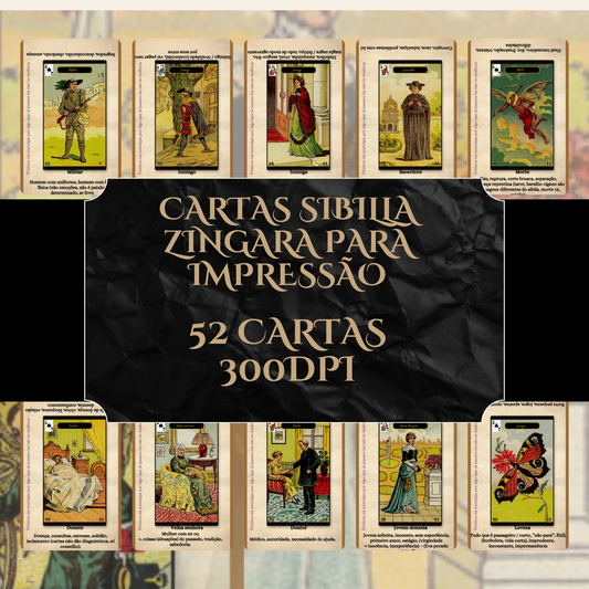 Deck para tarot digital SIBILLA ZINGARA com descrição