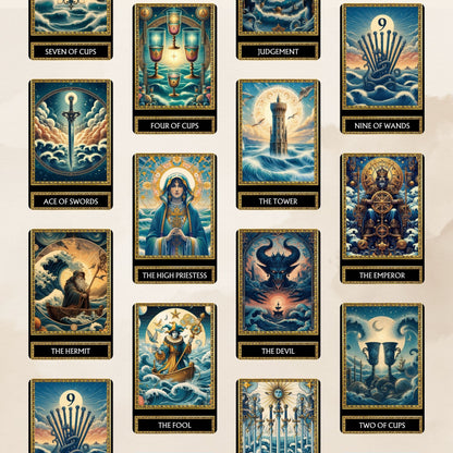 DECK TAROT OCEAN DIGITAL 78 CARTAS