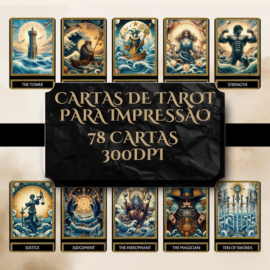 DECK TAROT OCEAN DIGITAL 78 CARTAS