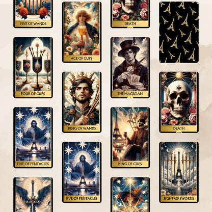 Paris Illustration Tarot Deck Digital  78 cartas