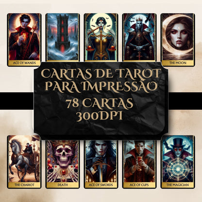 Vampire Tarot Deck Digital  78 cartas