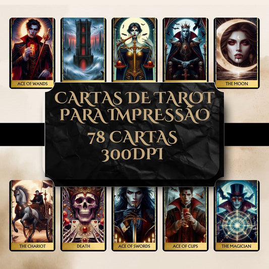 Vampire Tarot Deck Digital  78 cartas