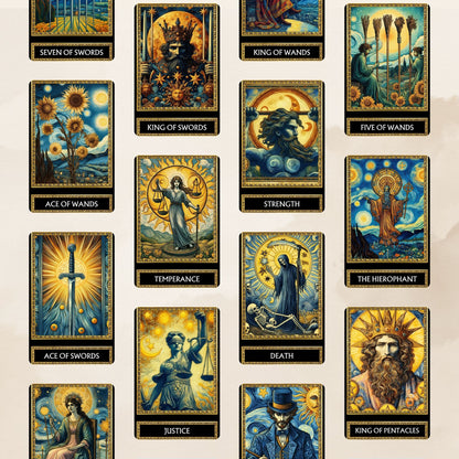 Deck  Tarot Van Gogh digital