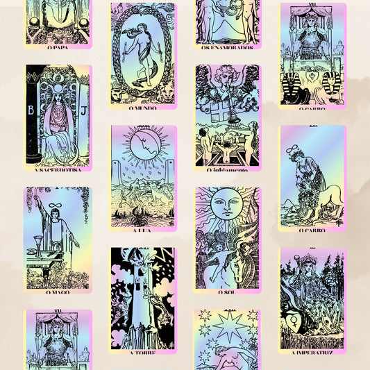 Deck para tarot digital para impressão